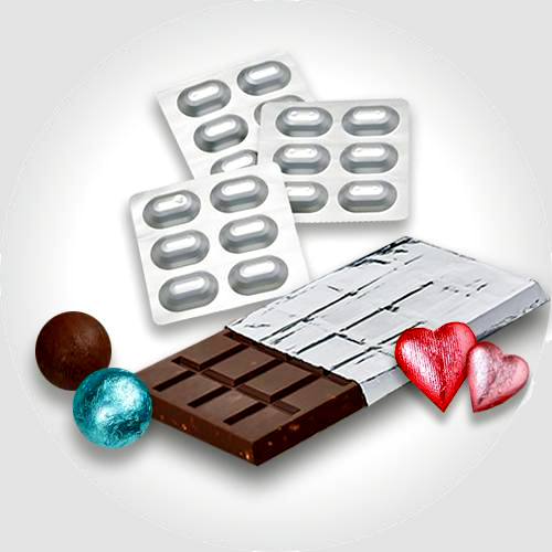 فویل آلومینیوم شکلات جهت بسته بندی شکلات